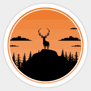 Dark Deer Sticker